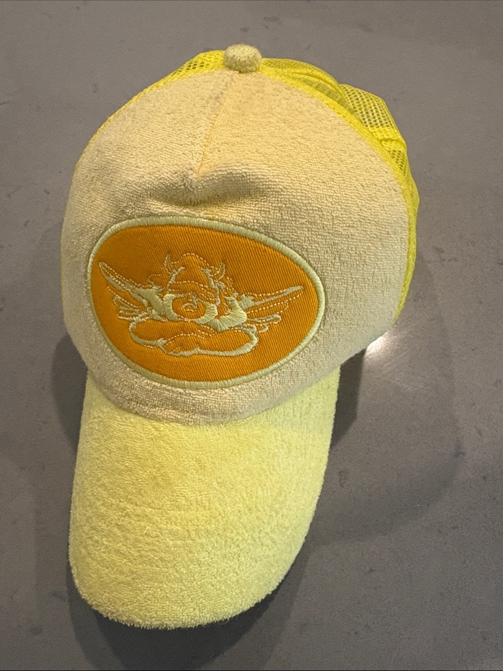 Boys Lie Yellow Terry Cloth Trucker Hat OS
